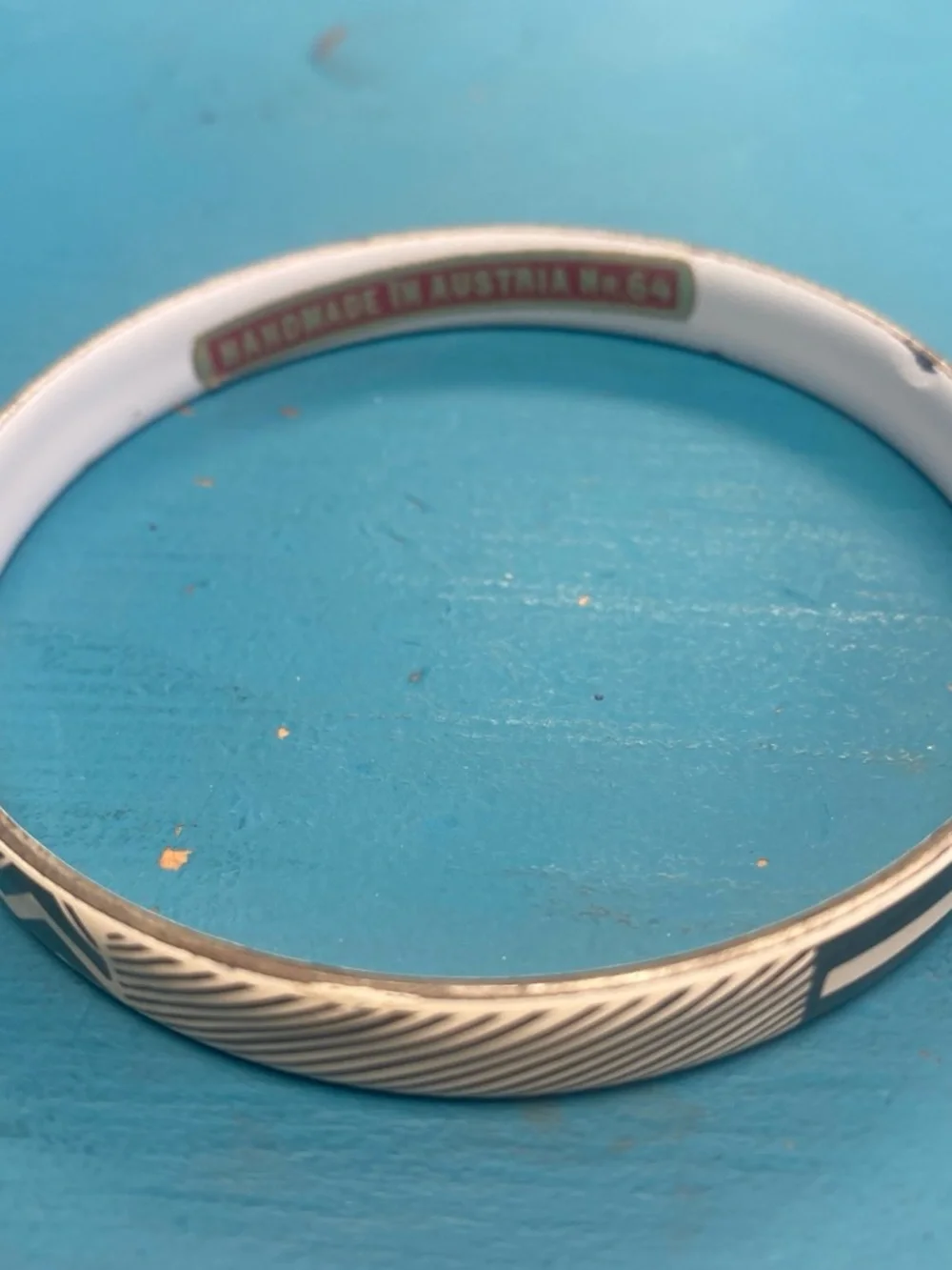 Vintage Michaela Frey Bracelet with Black Inlay